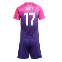 Dres Nemecko Florian Wirtz #17 Preč pre deti ME 2024 Krátky Rukáv (+ trenírky)